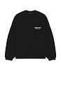 view 2 of 5 Fleece Crewneck in Black