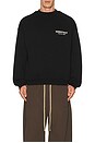 view 4 of 5 Fleece Crewneck in Black