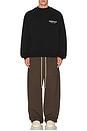 view 5 of 5 Fleece Crewneck in Black