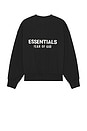view 1 of 5 Classic Fit Fleece Crew Neck Sweatshirt in Jet Black