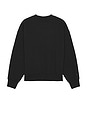 view 2 of 5 Classic Fit Fleece Crew Neck Sweatshirt in Jet Black