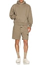 view 5 of 5 Classic Fit Fleece Hoodie in Homestead Heather