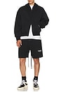view 5 of 5 Classic Fit Fleece Zip Up Hoodie in Jet Black