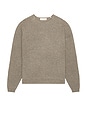 view 1 of 5 Waffle Long Sleeve Crewneck Sweater in Homestead Heather