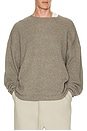 view 4 of 5 Waffle Long Sleeve Crewneck Sweater in Homestead Heather