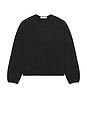 view 2 of 5 Modern Fit Fleece Crewneck in Jet Black