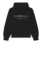 view 1 of 4 Classic Fit Fleece Hoodie in Jet Black