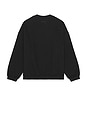 view 4 of 5 90's Fit Fleece Crew Neck Sweatshirt in Jet Black