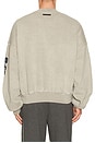 view 3 of 6 Cropped Relaxed Sweatshirt in Smoke Grey