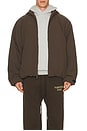 view 4 of 5 Military Nylon Hooded Bomber in Brown