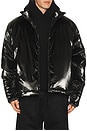 view 1 of 6 Puffer Jacket in Metallic Black