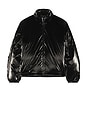view 5 of 6 Puffer Jacket in Metallic Black