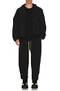 view 6 of 6 Military Nylon Hooded Jacket in Black