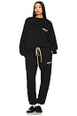 view 6 of 6 Fleece Essential Sweatpant in Black