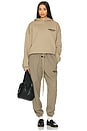 view 6 of 6 Fleece Essential Sweatpant in Heather Gray