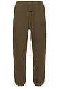 view 1 of 6 Fleece Essential Sweatpant in Olive
