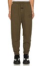 view 4 of 6 Fleece Essential Sweatpant in Olive