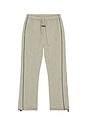 view 4 of 6 Relaxed Fleece Sweatpant With Piping in Concrete Heather & Black