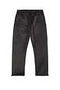 view 4 of 6 Bonded Satin Relaxed Track Pant in Jet Black