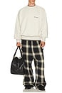 view 5 of 7 PANTALON LOUNGE in Iron Grey Plaid