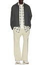view 4 of 5 PANTALON SWEAT FLARE in Washed Seal Heather
