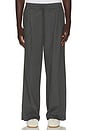 view 1 of 5 Pleat Front Drawstring Pant in Iron Grey