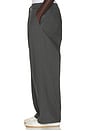 view 2 of 5 Pleat Front Drawstring Pant in Iron Grey