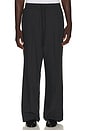 view 1 of 5 Pleat Front Drawstring Pant in Vintage Black