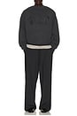 view 4 of 5 Pleat Front Drawstring Pant in Vintage Black
