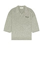 view 4 of 5 Signature 3/4 Sleeve 90's Knit Polo in Concrete Heather