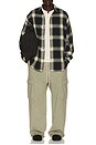 view 3 of 4 CAMISA BUTTON in Iron Grey Plaid