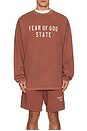 view 4 of 5 Heavy Longsleeve Tee in Crimson