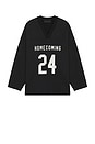 view 1 of 5 Heavy Fleece Hockey Jersey in Black