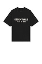 view 1 of 5 Jersey Crewneck T-Shirt in Black