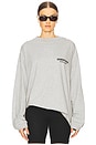 view 1 of 5 Jersey Long Sleeve T-Shirt in Light Heather Gray
