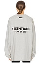 view 3 of 5 Jersey Long Sleeve T-Shirt in Light Heather Gray