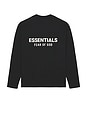 view 1 of 4 Classic Fit Long Sleeve Tee in Jet Black