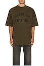 view 4 of 5 Jersey Crewneck Tee in Olive