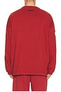 view 3 of 6 90'S Long Sleeve Tee in Crimson