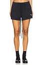 view 1 of 6 Drawstring Mini Short in Black