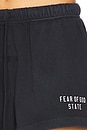 view 6 of 6 Drawstring Mini Short in Black