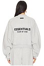 view 4 of 6 Cropped Crewneck Sweatshirt in Light Heather Gray