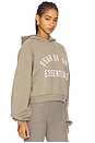 view 2 of 5 Cropped Hoodie in Heather Gray