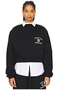 view 1 of 5 Cropped Crewneck Sweatshirt in Black
