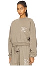 view 2 of 5 Cropped Crewneck Sweatshirt in Heather Gray