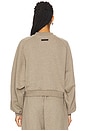 view 3 of 5 Cropped Crewneck Sweatshirt in Heather Gray