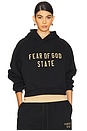 view 1 of 5 Cropped Hoodie in Black