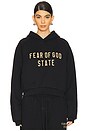 view 2 of 5 Cropped Hoodie in Black