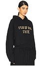 view 3 of 5 Cropped Hoodie in Black