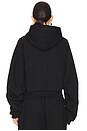 view 4 of 5 Cropped Hoodie in Black